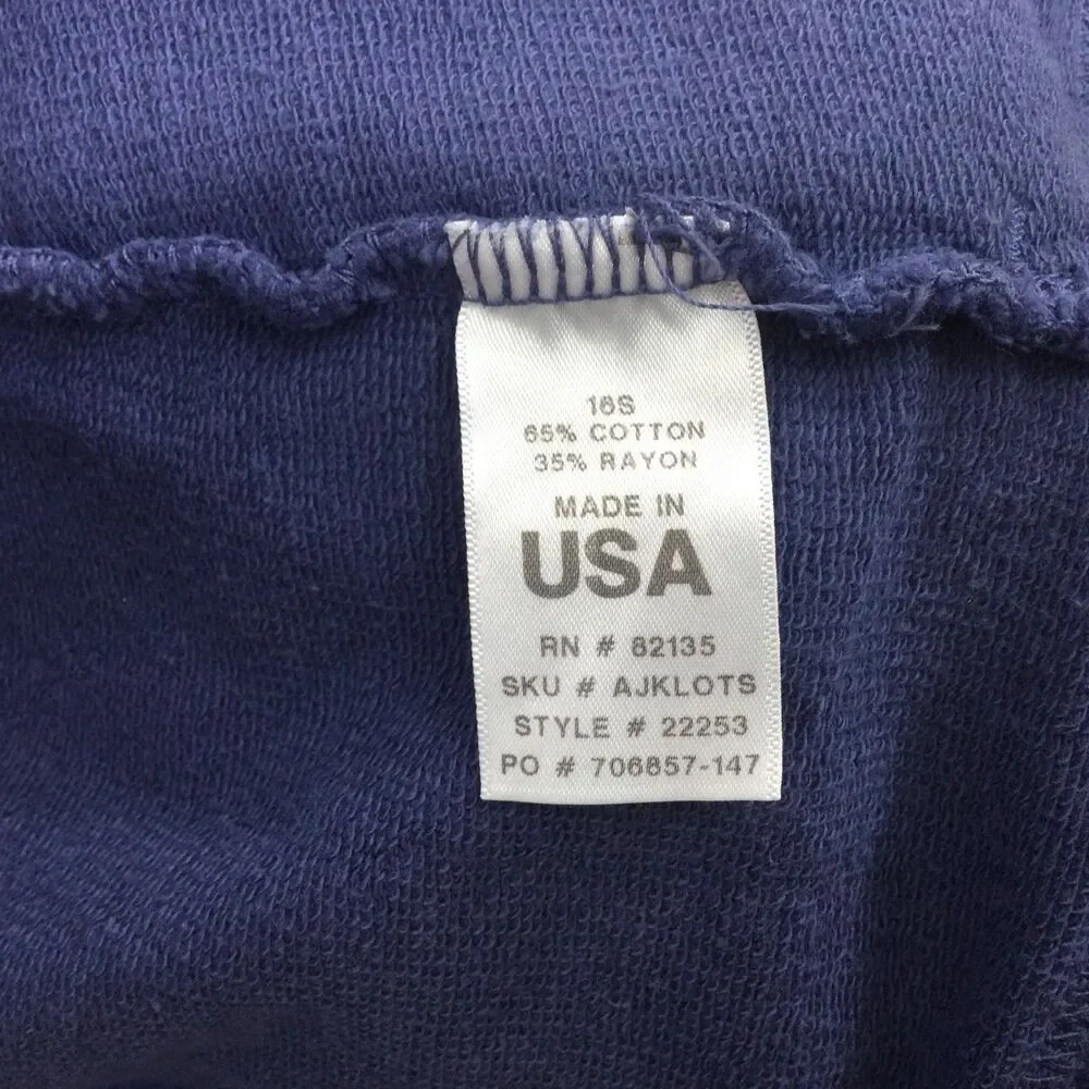 Fresh Produce Womens Sweatshirt Full zip-Up Long Sleeves Moonlight Blue Size XL - Picture 15 of 15